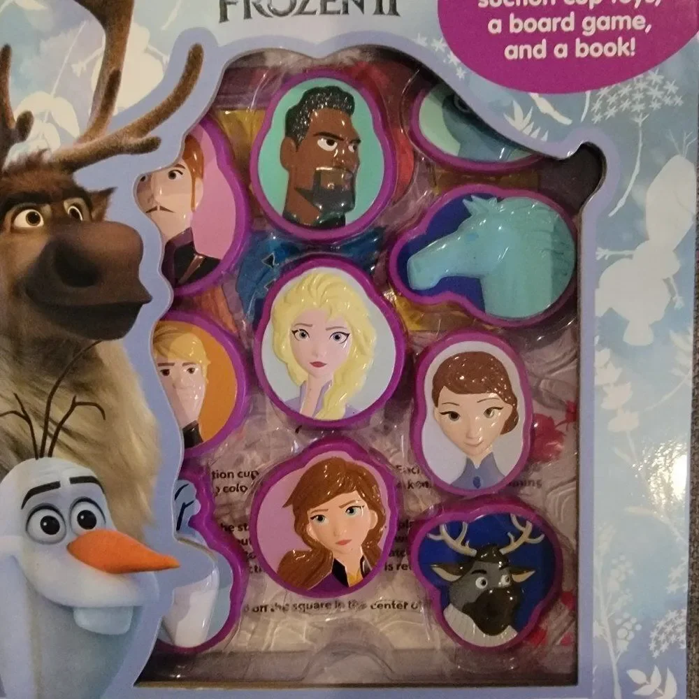 🆕️Frozen 2 Stuck on Stories Board book, A book and toy in one